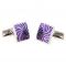 Purple with Silver High Noon Swirl Cufflinks1.jpg